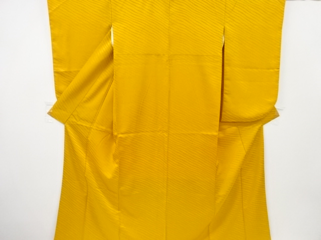 JAPANESE KIMONO / VINTAGE LONG SLEEVES KIMONO / WOVEN DIAGONAL STRIPE